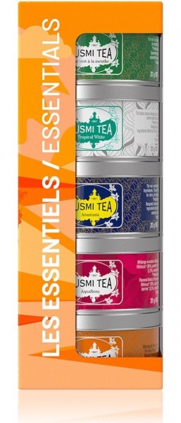 Kusmi Tea The Essentials BIO Tee Geschenkset 5 beliebte Tee-Sorten je 20g Dose