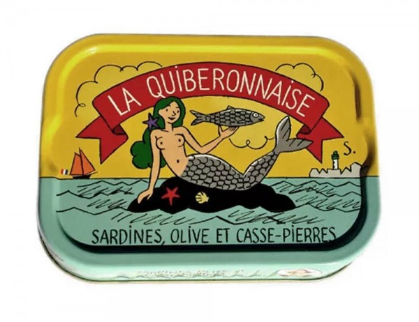 La Quiberonnaise Sardinen mit Oliven und Algen &#039;Casse-Pierres&#039; - Dose 115g