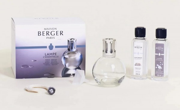 Maison Berger Duftlampe Essentielle Rund Set + 2 Düfte Geschenkset